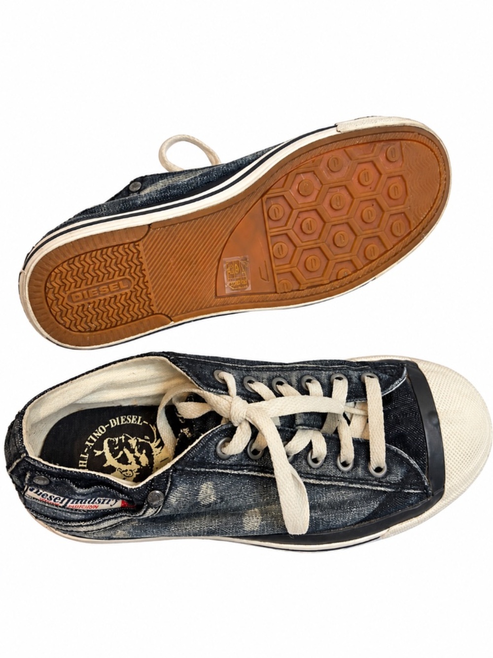 Diesel Magnete Exposure Low Women's Denim Sneakers - Picture 8 of 12